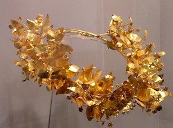 Wreath of Ada, found in her tomb; Bodrum museum