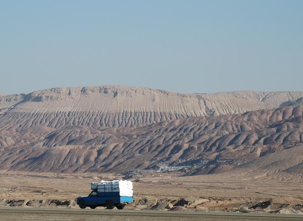 Water erosion near the Caspian Gate