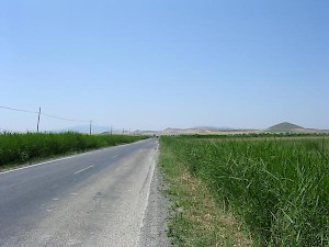 Tumuli at the Lydian royal cemetery at Bin Tepe