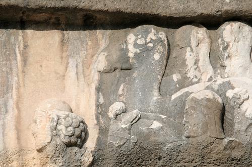 Bishapur, Relief 4, Arab embassy with dromedary