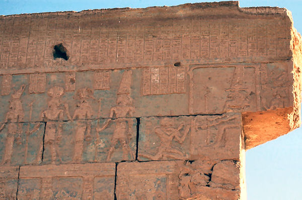 Siwa, Temple of Nectanebo, Paintings