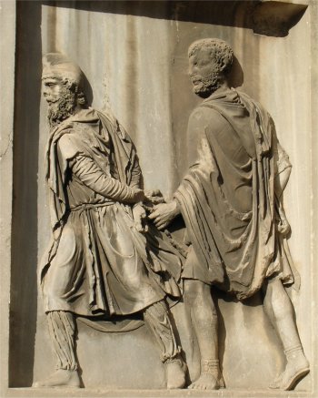 Rome, Forum Romanum, Arch of Severus, POWs (2)