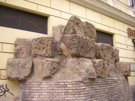 Rome, The Servian Wall near the Arch of Gallienus