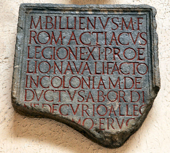 Este, Tombstone of a veteran of the Eleventh Legion