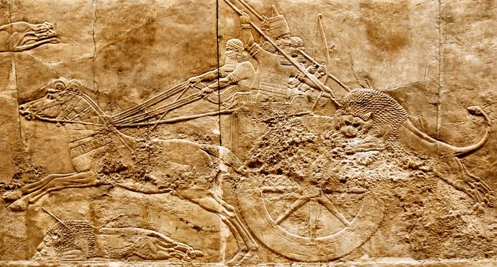 Nineveh, Palace of Aššurbanipal, Aššurbanipal's Lion Hunt (1)