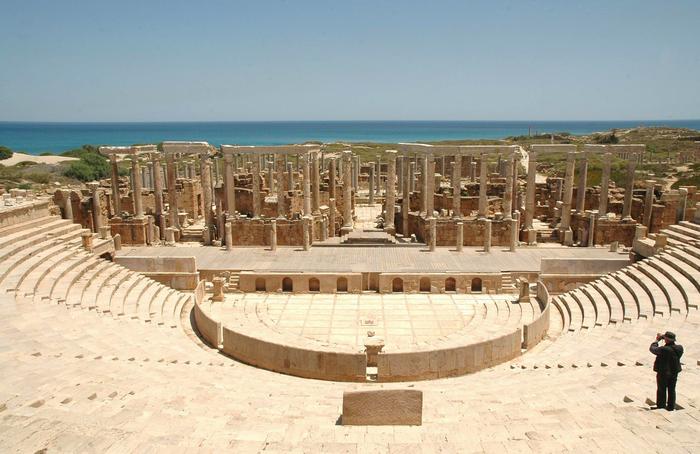 Lepcis, Theater and Porticus