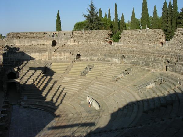 Augusta Emerita, Theater, seats