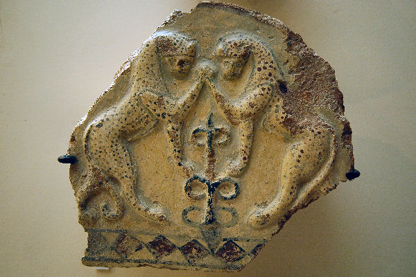 Gordium, Antefix with two leopards