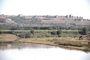 The walls of Amida, from the south