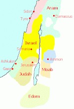 Map of Moab and its neighbors