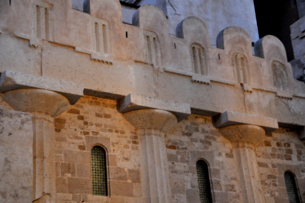 Syracuse, Temple of Athena, Outside wall