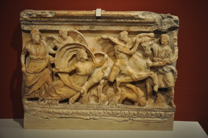 Volterra, Cinerary chest, Dragging of Dirce