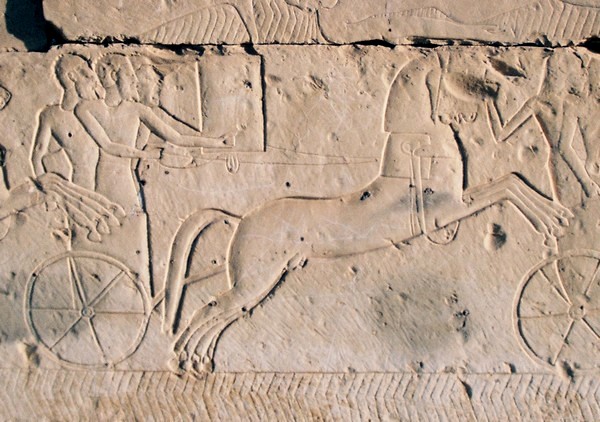 Abydos, Temple of Ramesses II, Kadesh Relief, Hittite Chariot