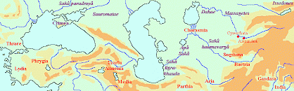 Map of the world of the Scythians