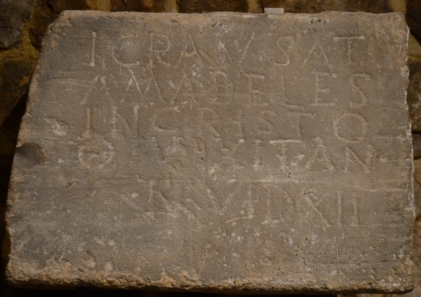 Maastricht, St.Servaas, Christian tombstone