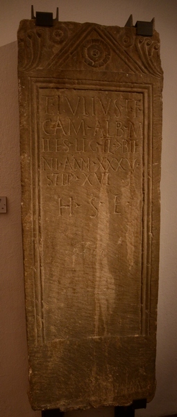 Strasbourg-Koenigshoffen, Tombstone of Julius of II Augusta