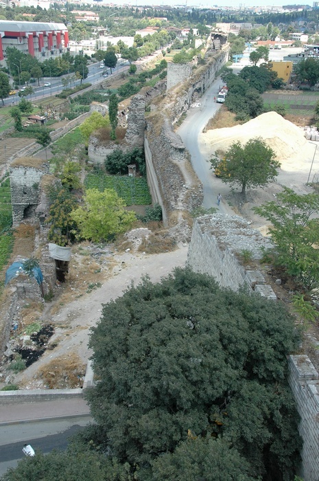 Constantinople, Theodosian Wall, N of Golden Gate