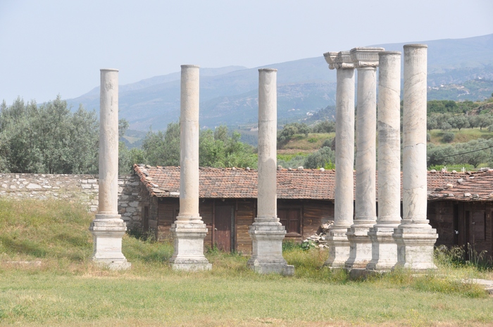 Sardes, Gymnasium, Columns