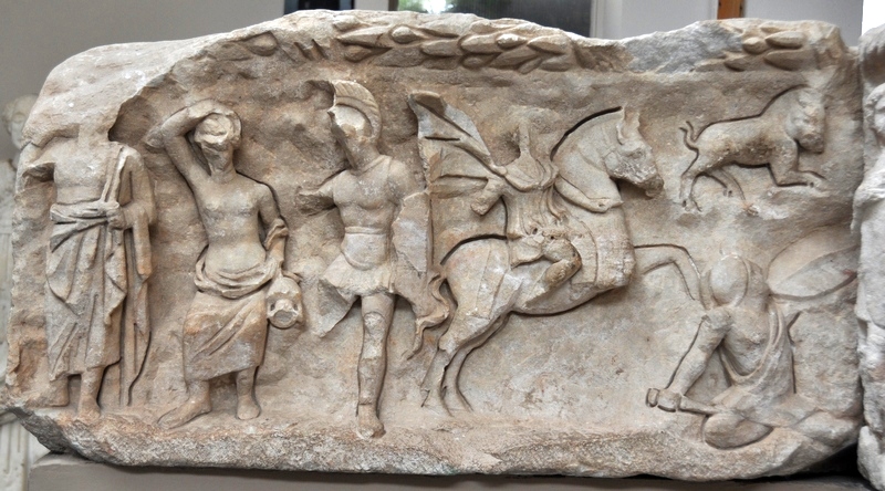 Ephesus, Temple of Hadrian, 4th-century relief (1)