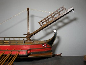 Model of the "corvus" by Martin Lokaj