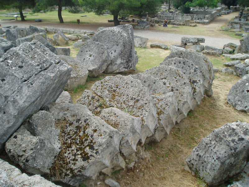 Olympia, Temple of Zeus, Columns