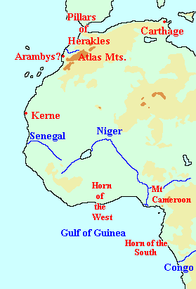 Map of Hanno's Expedition