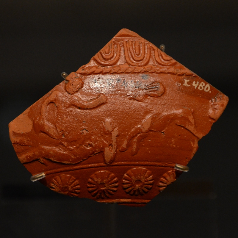 Vechten, Samian ware with erotic scene