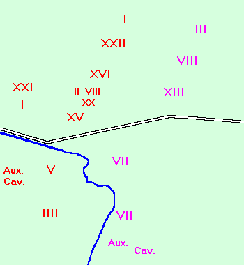 Map of the Second battle of Cremona